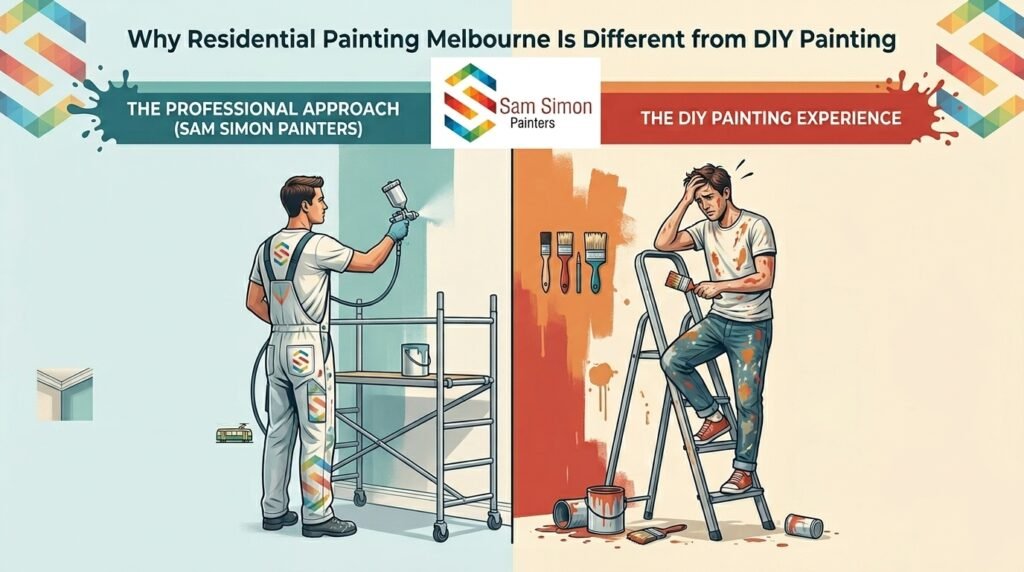 Why Residential Painting Melbourne Is Different from DIY Painting
