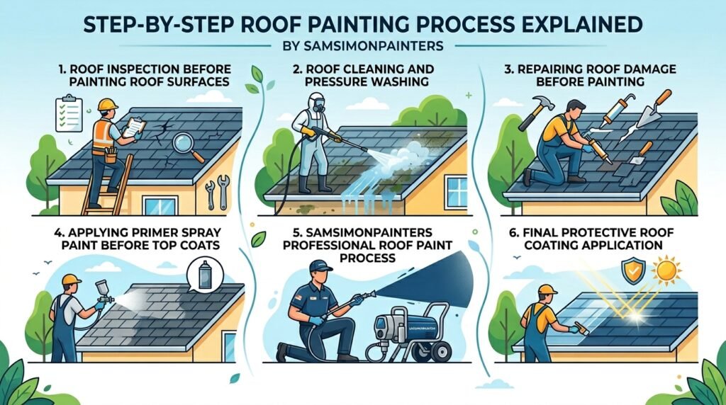 Roof painting services